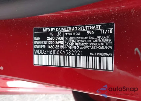 2019 Mercedes-Benz E 450 4Matic from USA, damaged, VIN WDDZH6JB6KA582921